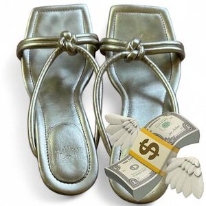 Sold!✨Marc Fisher Shimmering Gold Strappy Heels✨